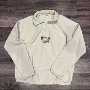 Cotton On Yellowstone National Park Fleece Sweater Beige Women’s Medium